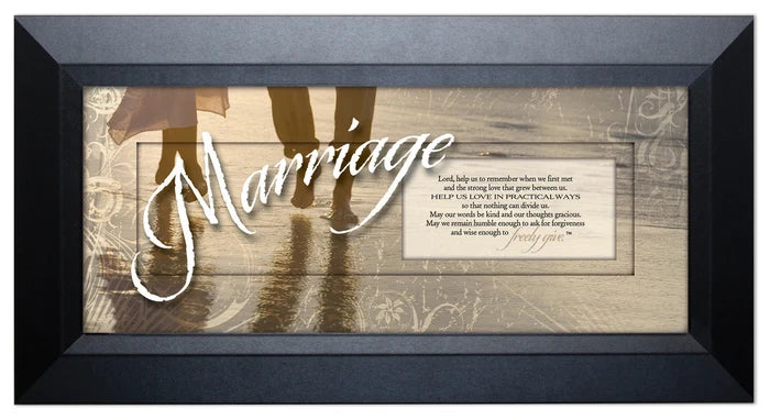 Marriage 16x8 Framed Art - Dexsa