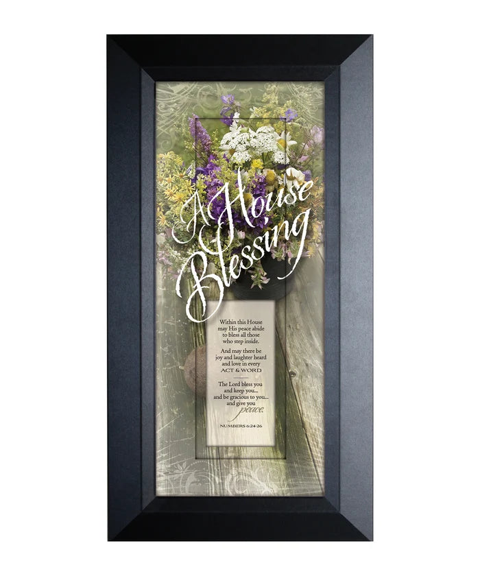 A House Blessing 8x16 Framed Art - Dexsa