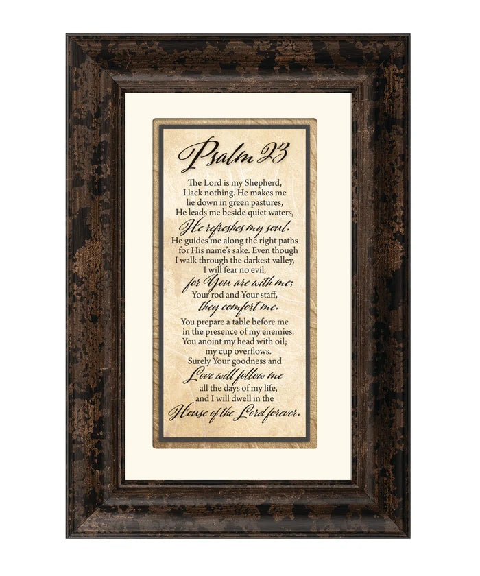 Psalm 23 8.5x12.5 Framed Art -Dexsa
