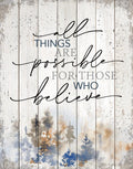 All Things Are Possible 11x15 MDF Statement Board - Dexsa