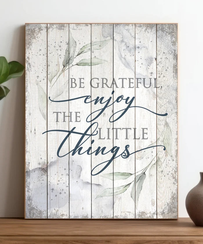 Be Grateful 11x15 MDF Statement Board - Dexsa