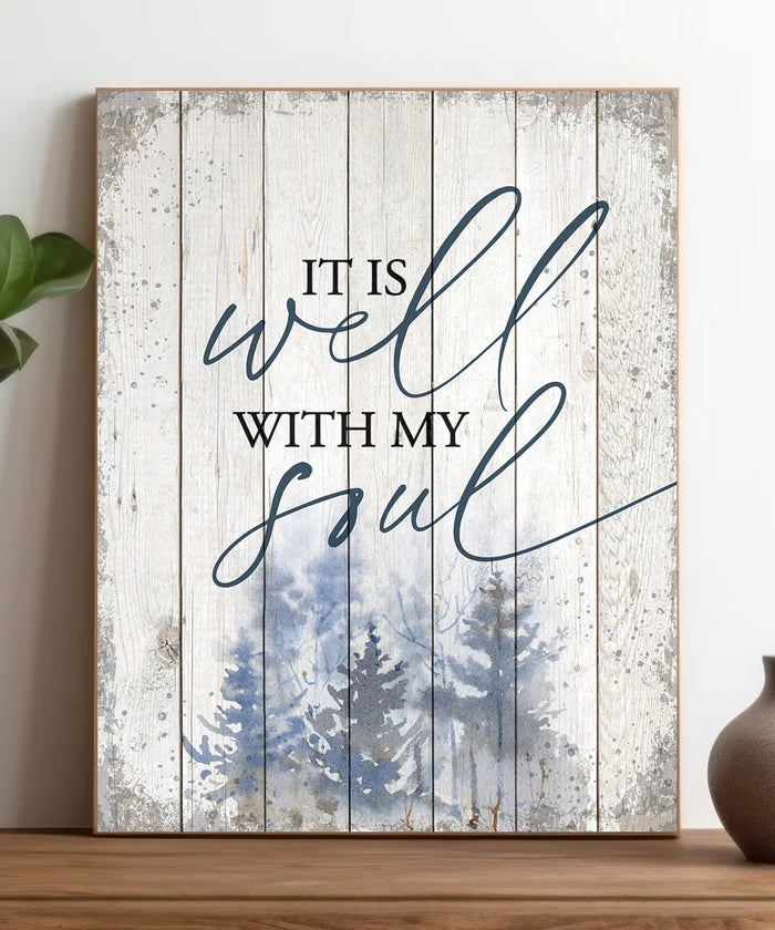 It Is Well 11x15 MDF Statement Board - Dexsa