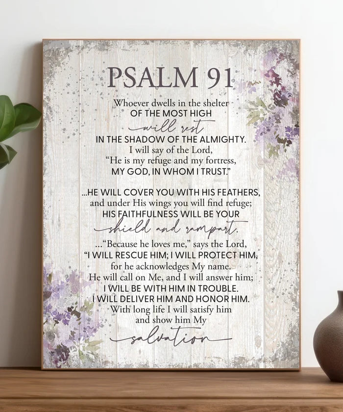 Psalm 91, 11x15 MDF Statement Board - Dexsa