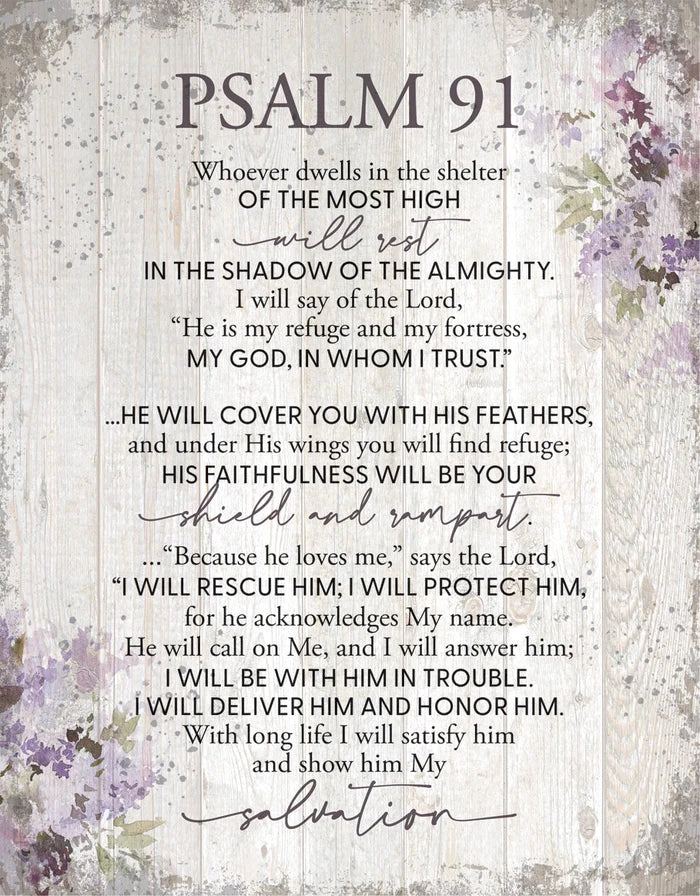 Psalm 91, 11x15 MDF Statement Board - Dexsa