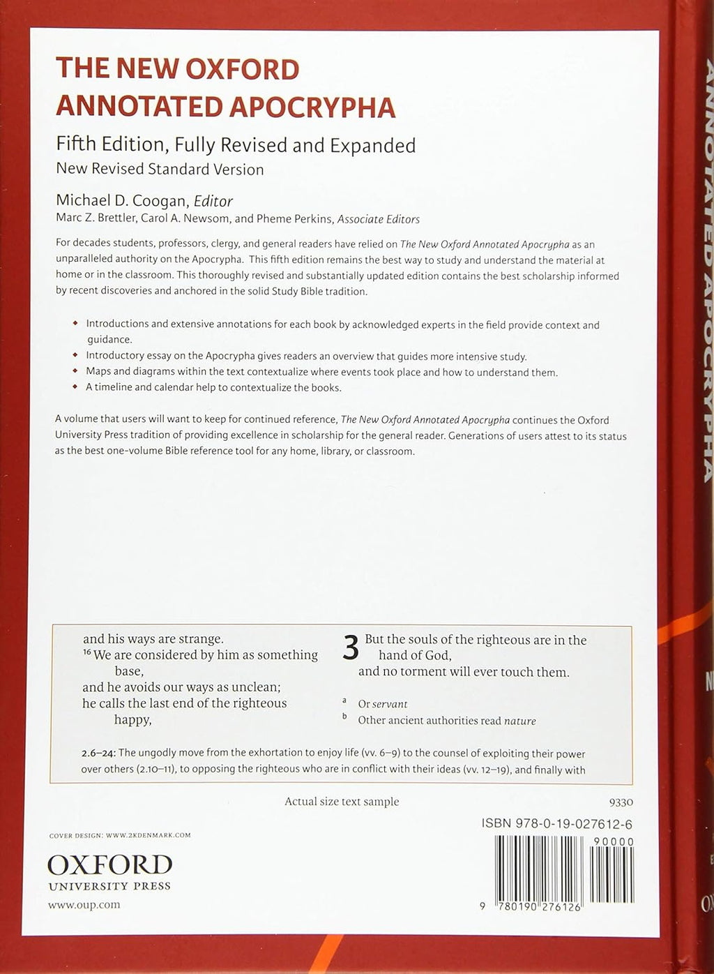 The New Oxford Annotated Apocrypha (NRSV) (Fifth Edition - Fully Revised and Expanded)