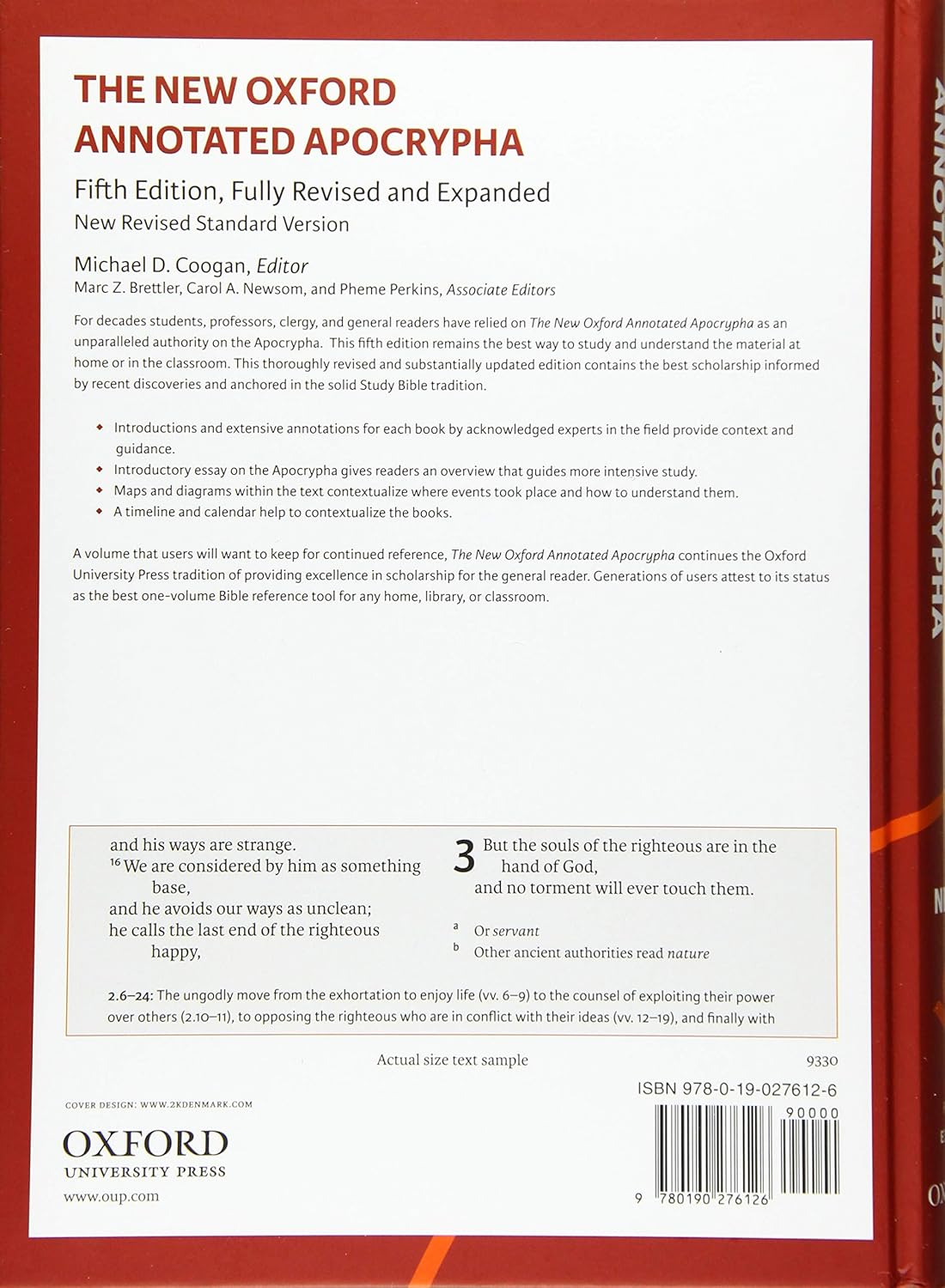 The New Oxford Annotated Apocrypha (NRSV) (Fifth Edition - Fully Revised and Expanded)