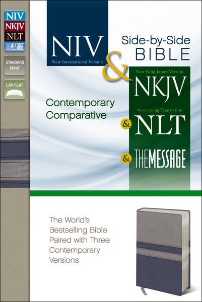 Side-by-Side Bible (NIV, NKJV, NLT & The Message)