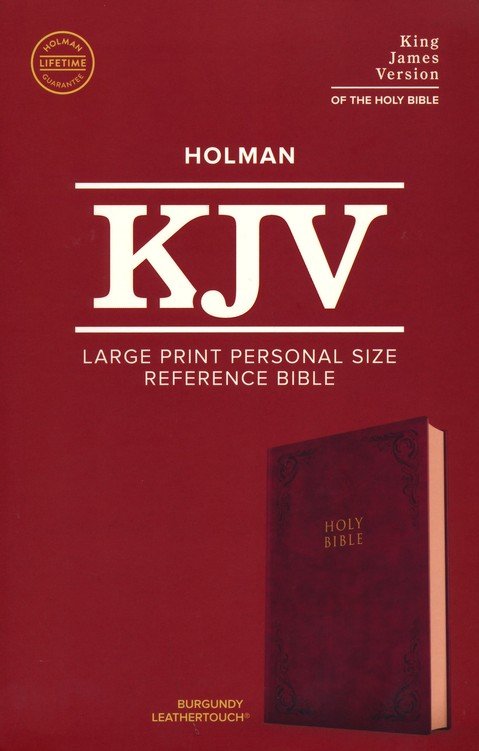 Holman Large Print Personal Size Reference Bible (KJV) (Burgundy)