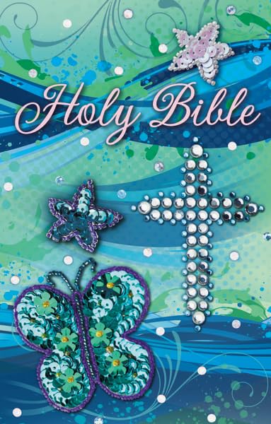 Holy Bible: International Children's Bible Teal Shiny Sequin