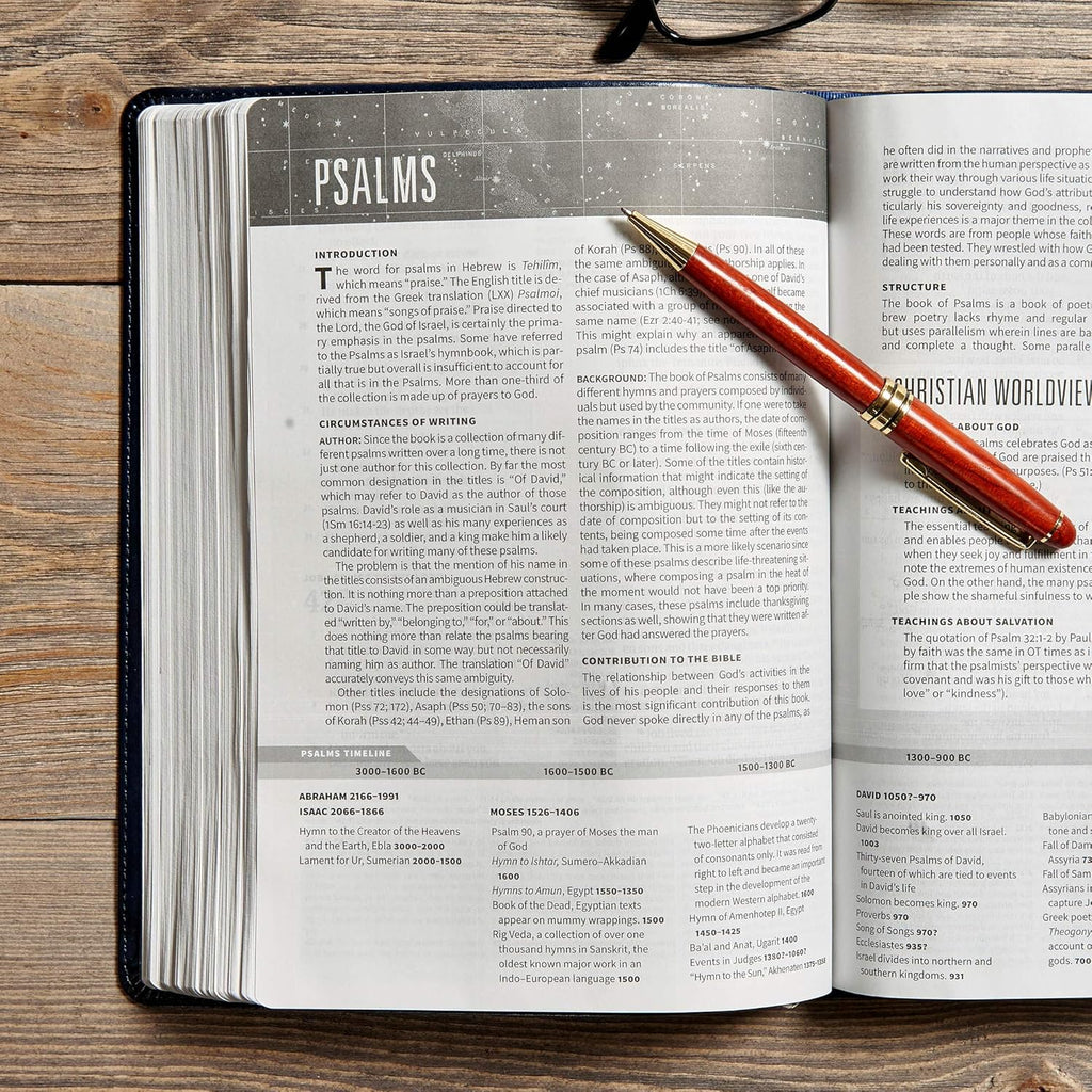 Worldview Study Bible (CSB) Navy LeatherTouch