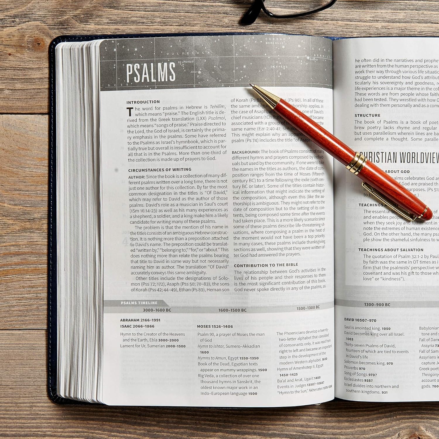 Worldview Study Bible (CSB) Navy LeatherTouch
