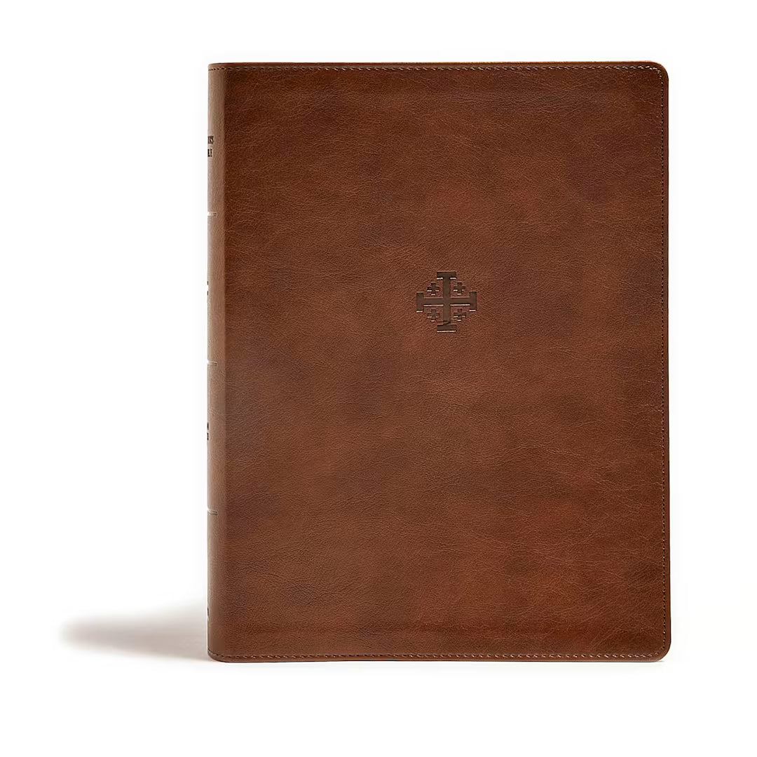 Life Connections Study Bible, Brown LeatherTouch - Thumb Indexed (CSB)