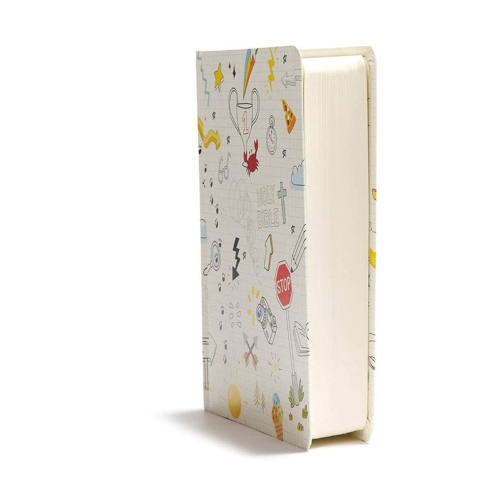 CSB Journal and Draw Bible For Kids, White